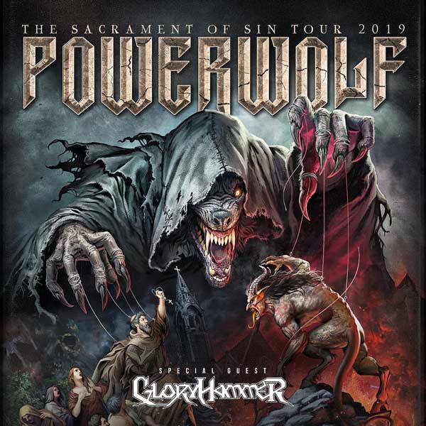 POWERWOLF „The Sacrament of Sin Tour“ /GLORYHAMMER