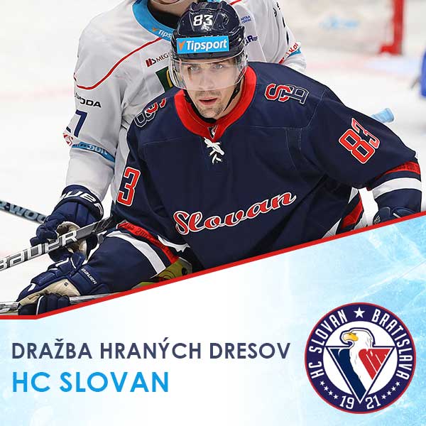 Dražba hraných dresov HC SLOVAN 2019/20
