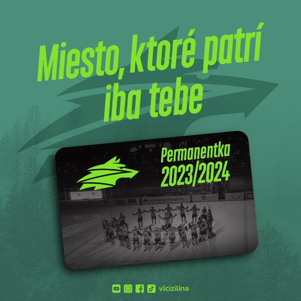 Permanentka VLCI Žilina 2023/2024
