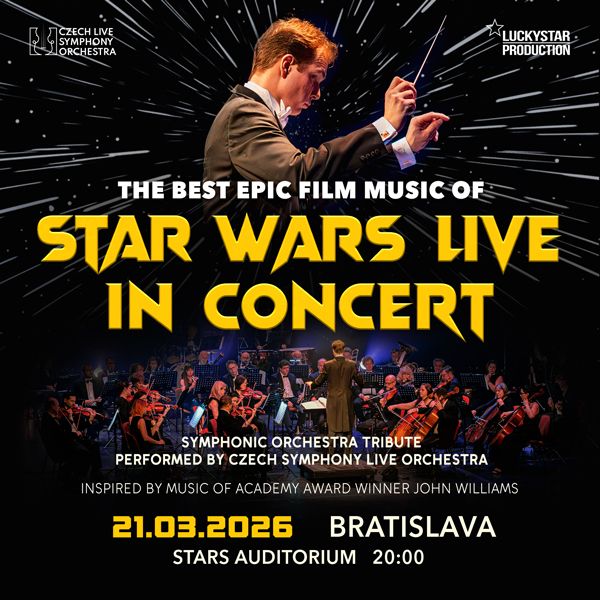 Epická filmová hudba Star Wars Symphonic Tribute