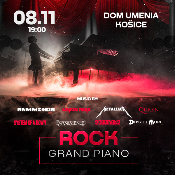 ROCK MUSIC & GRAND PIANO: LINKIN PARK, RAMMSTEIN, QUEEN, METALLICA, DEPECHE MODE, EVANESCENCE AND OTHER