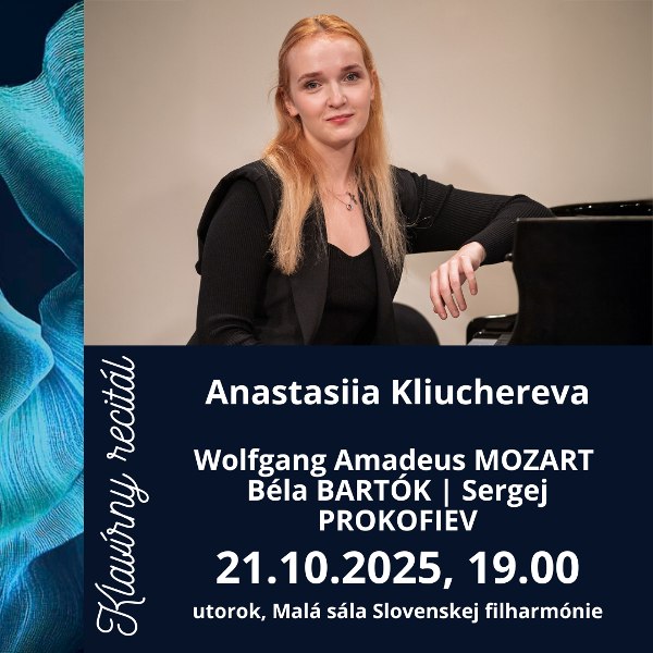 Klavírny recitál Anastasiia Kliuchereva