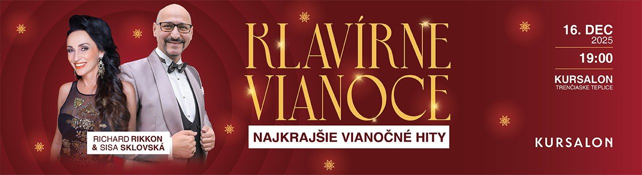 Klavírne Vianoce s Richardom Rikkonom a Sisou Sklovskou v Kursalone